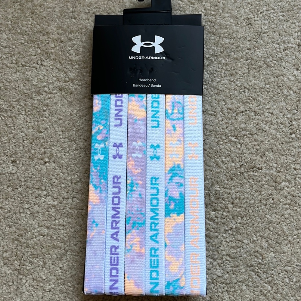 Under Armour Girls 6 pack Graphic Headbands